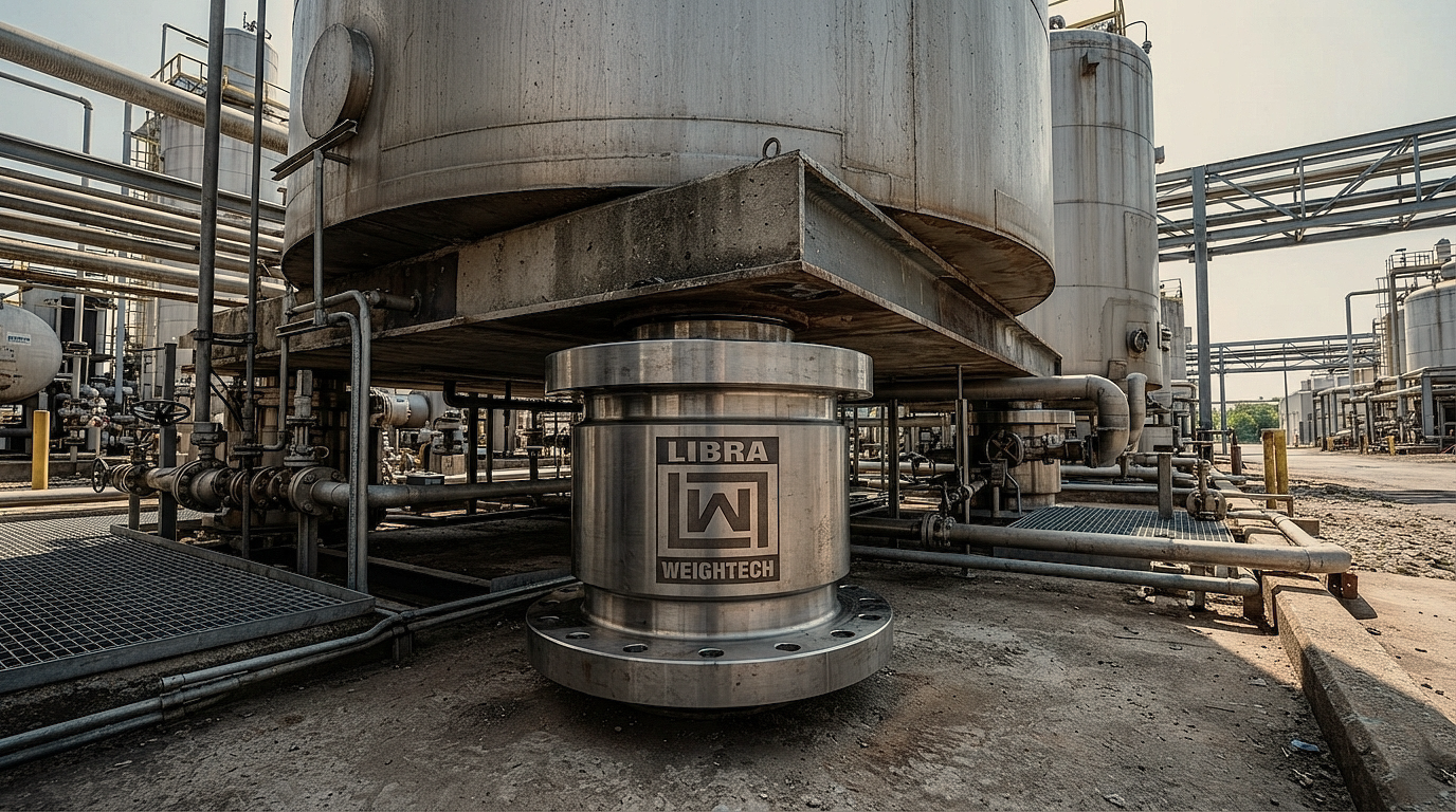 Heavy-duty compression canister load cell for silos and tanks in Pakistan with logo