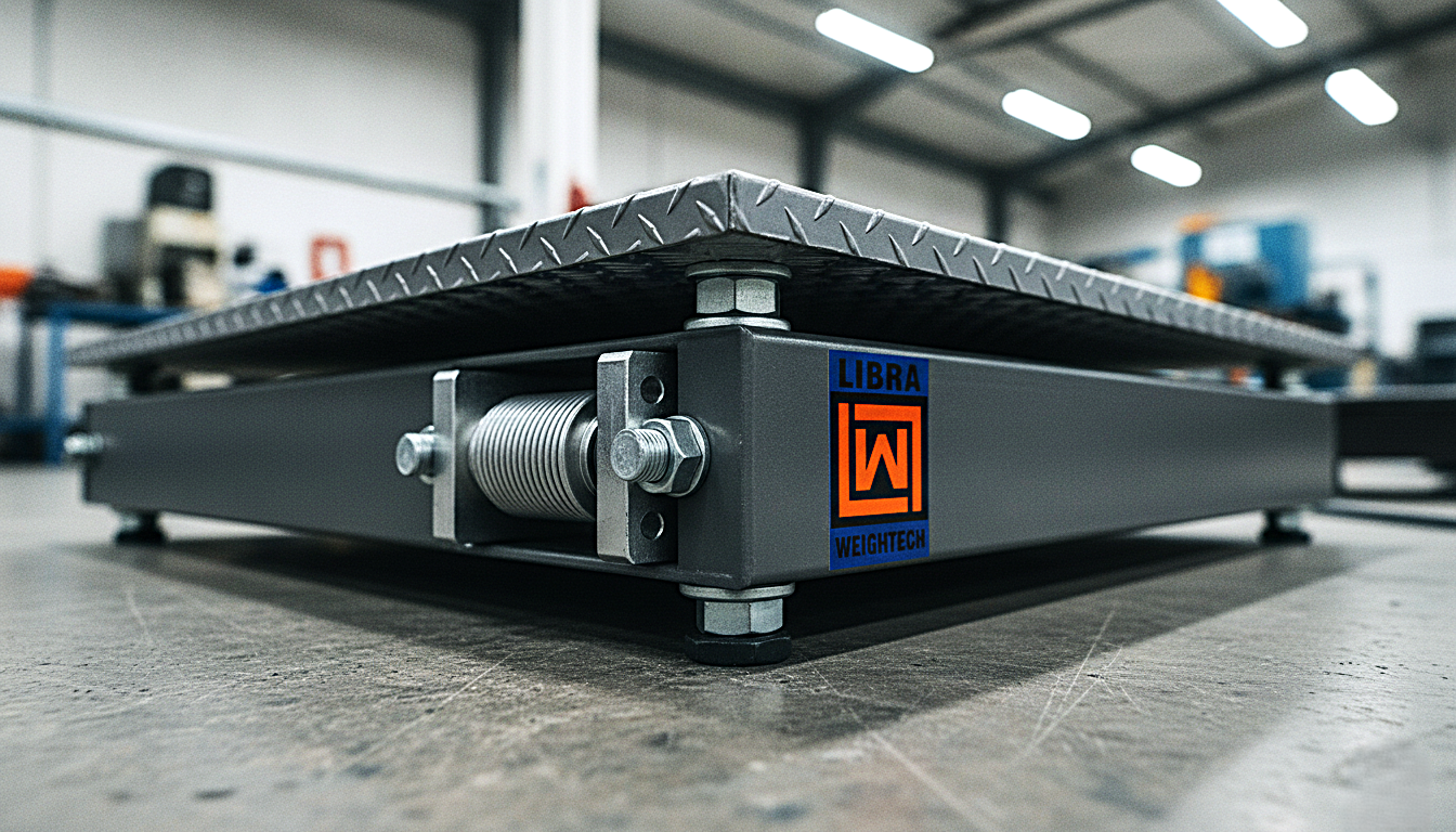 shear beam load cell floor scale installed in factory, Libra Weigh Tech Punjab Pakistan
